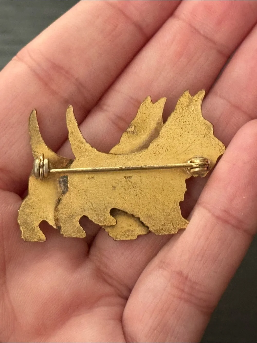 University of Tennessee Knoxville Vintage Gold Tone Scottish Terrier Pin 1794